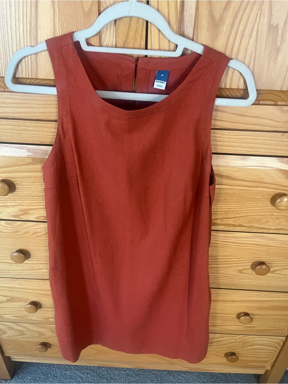 Old Navy Sleeveless Rust Cotton Sun Dress